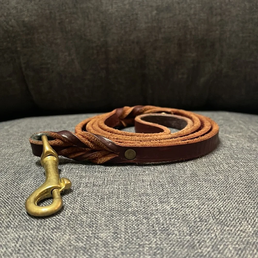 Braided Leather Leash